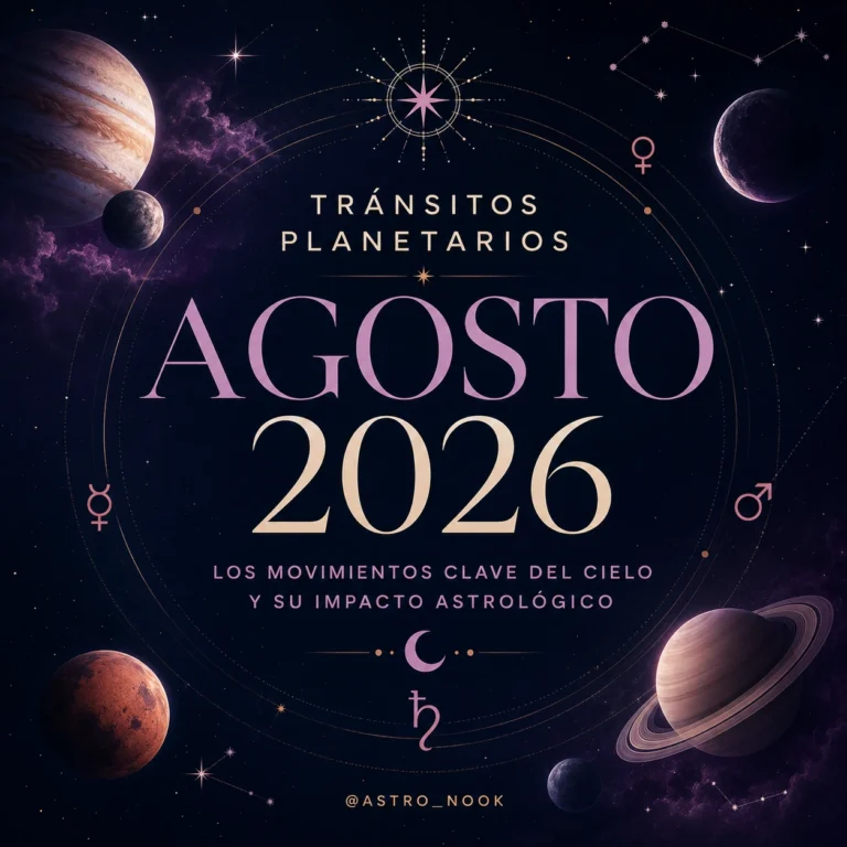 Tránsitos planetarios agosto 2026